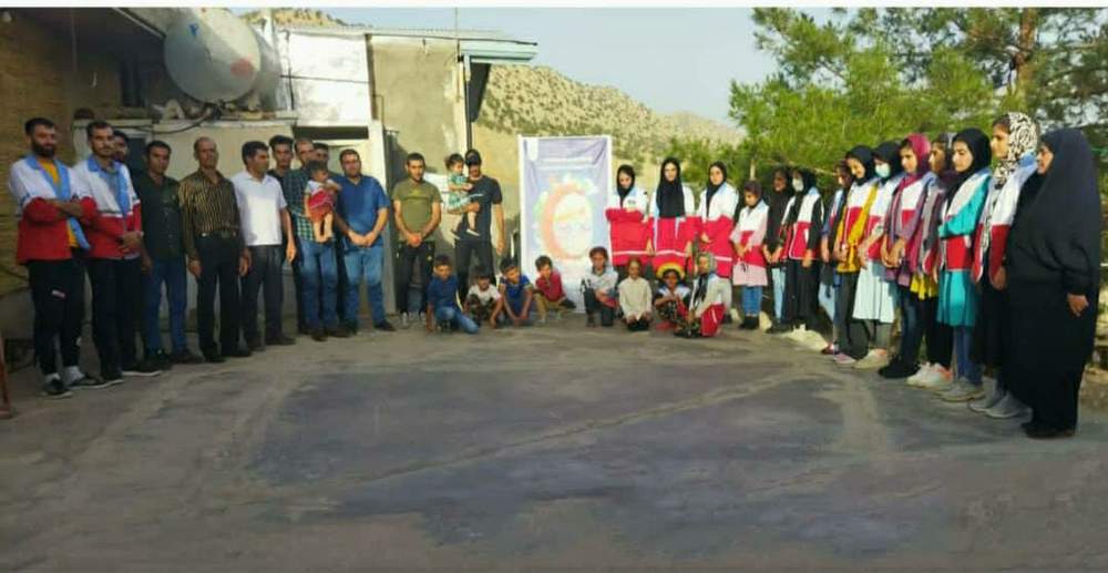 افتتاحیه طرح شوق رویش روستای ریکا امور جوانان جمعیت هلال احمر شهرستان کوهدشت تابستان 1401